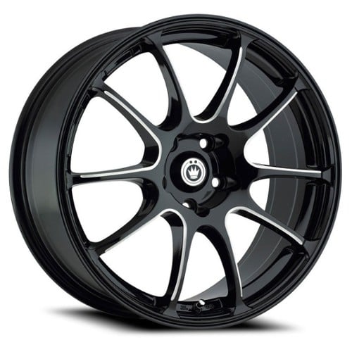 Konig Illusion 15x6.5 4x100 38 ET 73.1 CB Black/Ball Cut Machine (IL56100385)