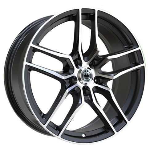 Konig Intention 16x7.5 5x108 45 ET 73.1 CB Gloss Black / Machined Face (IO76508455)