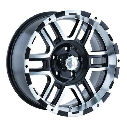 Ion Alloy 179 16x8 5x127 10 ET 83.8 CB Black W/Machined Face (179-6873B)