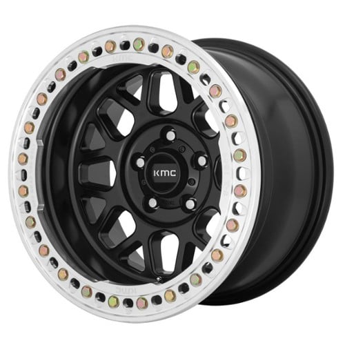 KMC KM235 Grenade Crawl Beadlock 20x10 5x127 -48 ET 71.5 CB Satin Black (KM23521050748N)