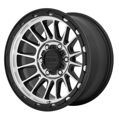 KMC KM542 Impact 17x8.5 5x127 0 ET 71.5 CB Satin Black/Machined (KM54278550500)