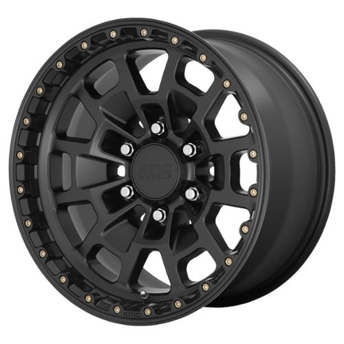 KMC KM718 Summit 16x8 6x139.7 0 ET 106.1 CB Satin Black (KM71868068700)