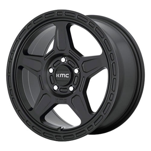 KMC KM721 Alpine 16x7 5x114.3 15 ET 72.56 CB Satin Black (KM72167012715)