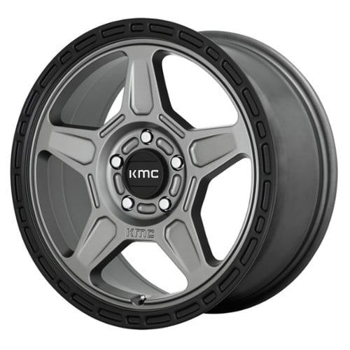 KMC KM721 Alpine 16x7 5x114.3 15 ET 72.56 CB Satin Gray/Black Lip (KM72167012415)