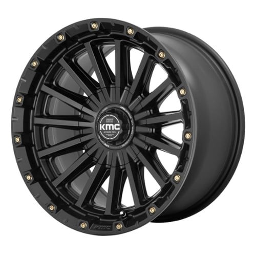 KMC KM102 Signal 17x9 5x127/5x139.7 -12 ET 78.1 CB Satin Black (KM10279035712N)