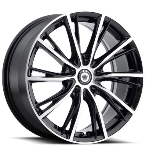 Konig Impression 16x7.5 5x112 45 ET 66.6 CB Gloss Black w/Machined Face (IP76512455)