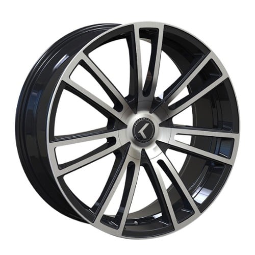 Kraze KR183 Spectra 18x8 5x108/5x114.3 40 ET 72.56 CB Gloss Black Machined (KR183-8814BM40)