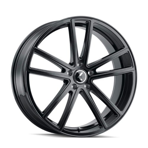 Kraze KR190 Lusso 17x8 5x108 38 ET 63.5 CB Black Machined (KR190-7831BM38)