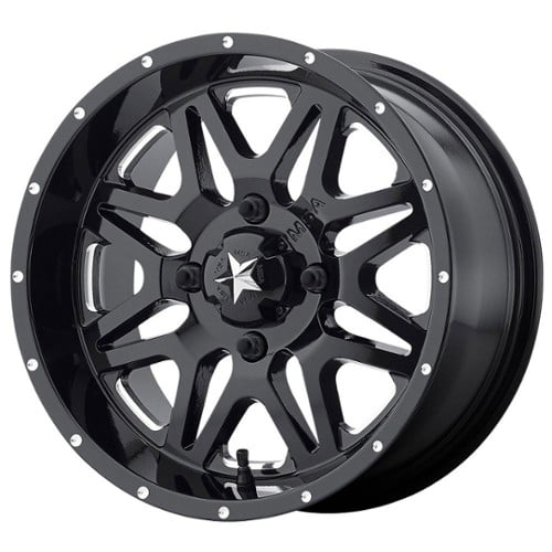 MSA Offroad M26 Vibe 14x7 4x110 0 ET 86 CB Milled Gloss Black (M26-04710M)