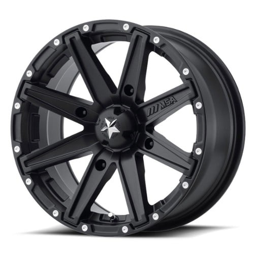 MSA Offroad M33 Clutch 12x7 4x110 10 ET 86 CB Satin Black (M33-02710)