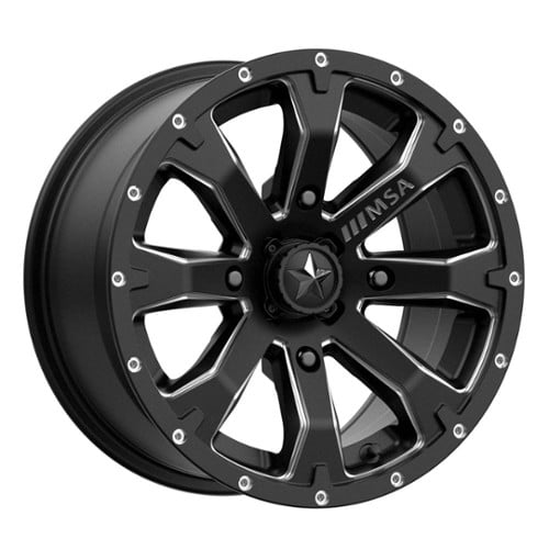 MSA Offroad M42 Bounty 14x7 4x110 10 ET 86 CB Satin Black Milled (M42-04710)