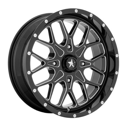 MSA Offroad MA45 18x7 4x110 0 ET 86 CB Gloss Black Milled (M45-018710M)