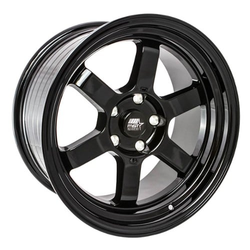 MST Time Attack 15x8 5x114.3 35 ET 73.1 CB Black (01T-5865-35-BLK)