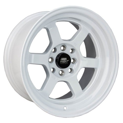 MST Time Attack 15x8 5x114.3 35 ET 73.1 CB White (01T-5865-35-WHT)