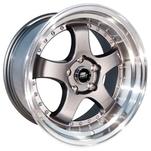 MST MT07 17x9 5x114.3 20 ET 73.1 CB Gunmetal w/Machined Lip (07-7965-20GNML)