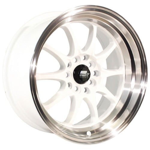 MST MT11 17x9 5x100/5x114.3 20 ET 73.1 CB White w/Machined Lip (11-7917-20-WHTL)