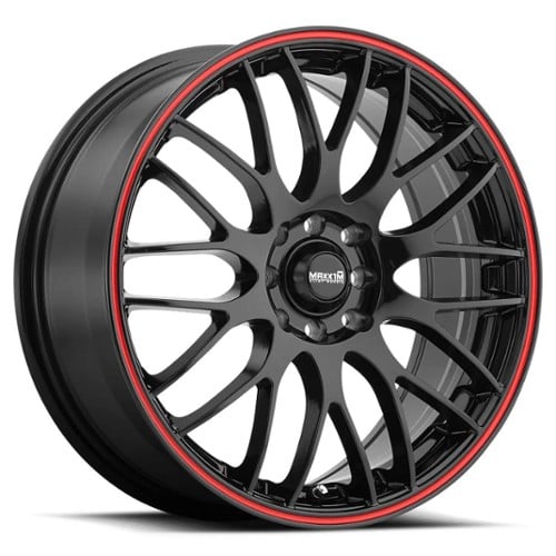 Maxxim Maze 15x6.5 4x100/4x114.3 38 ET 73.1 CB Black/Red Stripe (MZ56D04385)