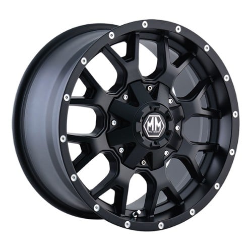 Mayhem 8015 Warrior 17x7.5 5x110/5x127 30 ET 72.56 CB Matte Black (8015-7760MB30)