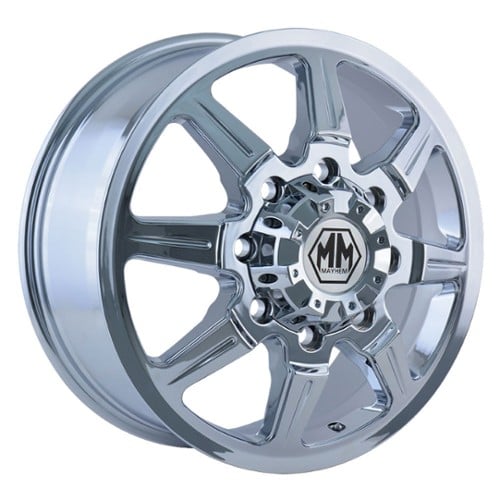 Mayhem 8101 Monstir Dually Front 20x8.25 8x170 127 ET 124.9 CB Chrome (8101-2870CF)