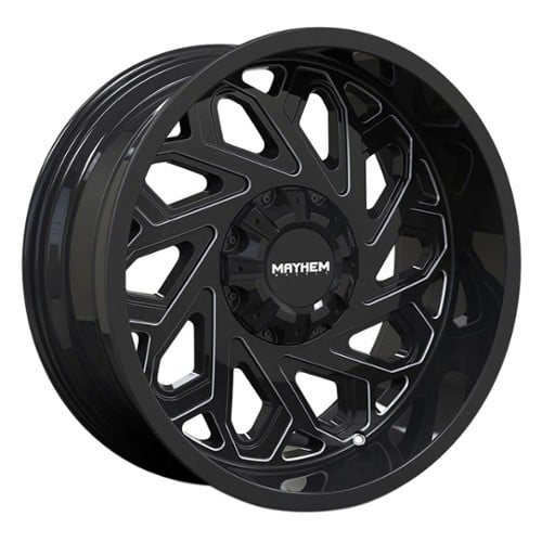 Mayhem 8112 Essex 20x9 8x165.1 18 ET 125.2 CB Gloss Black/Milled Spokes (8112-2981BM18)