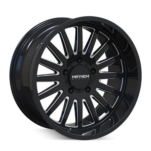 Mayhem 8114 Utopia 20x9 5x139.7 0 ET 87.1 CB Black w/Milled Spokes (8114-2985BM)