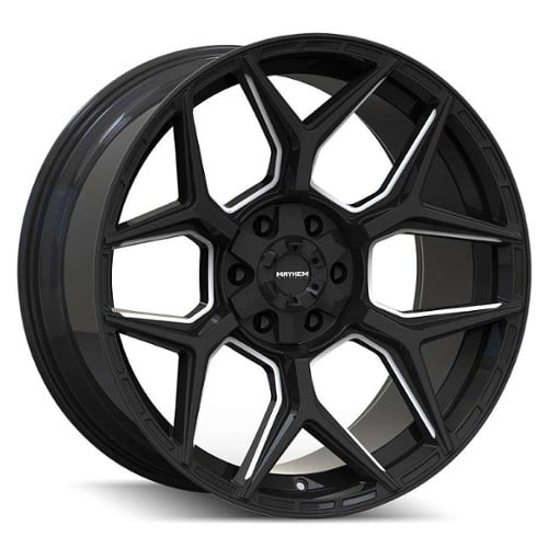 Mayhem 8119 Vanquish 20x9 6x135/6x139.7 0 ET 110 CB Black Milled (8119-2937M)