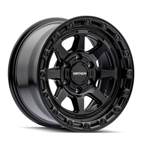 Mayhem 8306 Ridgeline 17x8.5 5x127 -6 ET 78.1 CB Satin Black (8306-7873MB)