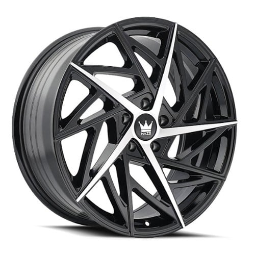 Mazzi Freestyle 377 17x8 5x108 35 ET 63.5 CB Black Machined (377-7831B)