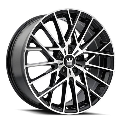 Mazzi Jinx 378 18x8 5x108 40 ET 63.5 CB Black Machined (378-8831BM40)