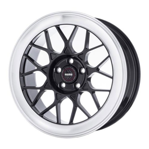 Momo Ferrara 19x8.5 5x112 35 ET 66.6 CB Gloss Black Machined (M11398544P35)