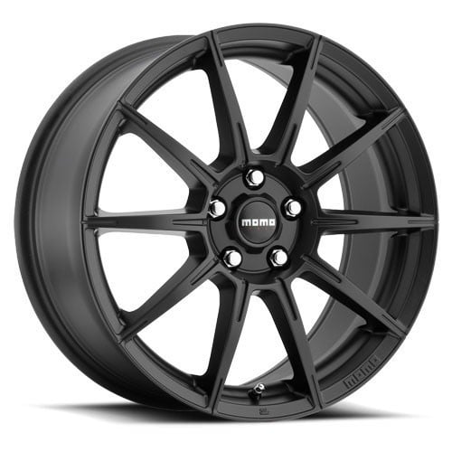 Momo Rush 17x7.5 5x100 35 ET 73.1 CB Gloss Black with Milled Spokes (M09777537P35)