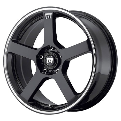 Motegi MR116 15x6.5 4x100/4x114.3 40 ET 72.56 CB Gloss Black w/Machined Flange (MR11656598340)