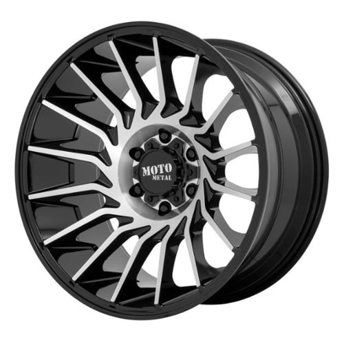 Moto Metal MO807 Shockwave 20x10 5x127 -18 ET 71.5 CB Gloss Black Machined (MO80721050518N)