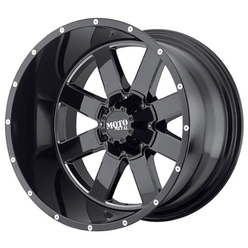 Moto Metal MO962 18x9 6x135 0 ET 87.1 CB Gloss Black w/Milled Accents (MO96289063300)