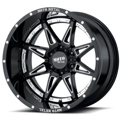 Moto Metal MO993 Hydra 17x9 8x165.1 -12 ET 125.5 CB Gloss Black Milled (MO99379080312N)