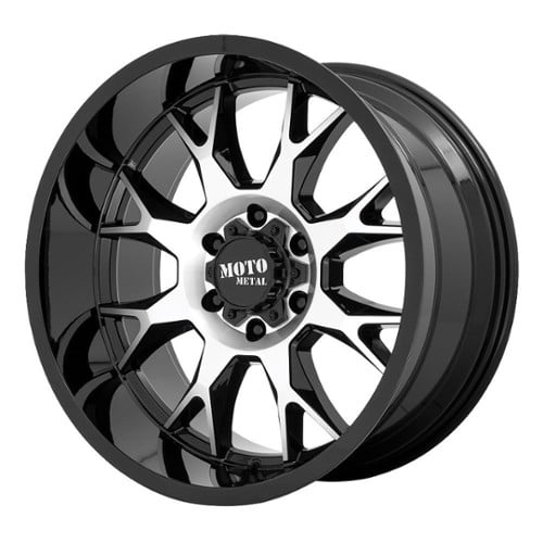 Moto Metal MO806 Talon 20x9 6x120 0 ET 66.9 CB Gloss Black Machined (MO80629077500)