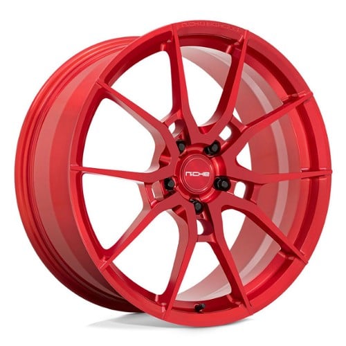 Niche Kanan 20x9 5x112 25 ET 66.6 CB Brushed Candy Red (T1132090F8+25)