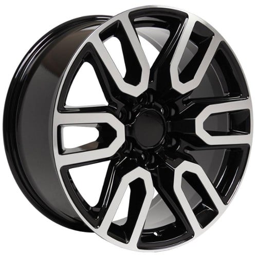 OE Replica Wheels CV36 20x9 6x139.7 24 ET 78.1 CB Black Machined (CV3620090655024MB)