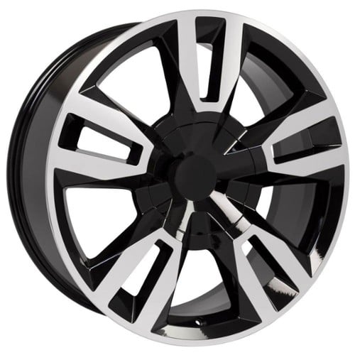 OE Replica Wheels CV40 22x9 6x139.7 24 ET 78.1 CB Black Machined (CV4022090655024MB)