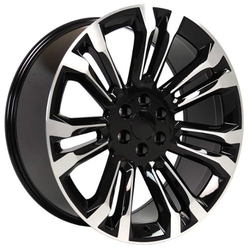 OE Replica Wheels CV43 24x10 6x139.7 24 ET 78.1 CB Black Machined (CV4324100655024MB)