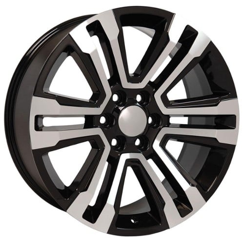 OE Replica Wheels CV44 20x9 6x139.7 24 ET 78.1 CB Black Machined (CV4420090655024MB)