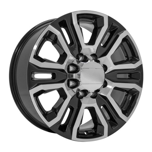 OE Replica Wheels CV70A 20x8.5 8x165.1 12 ET 116.7 CB Black Machined (CV70A20085865012MB)