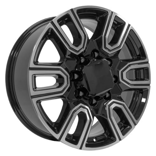 OE Replica Wheels CV96A 20x8.5 8x165.1 12 ET 116.7 CB Black Machined (CV96A20085865012MB)