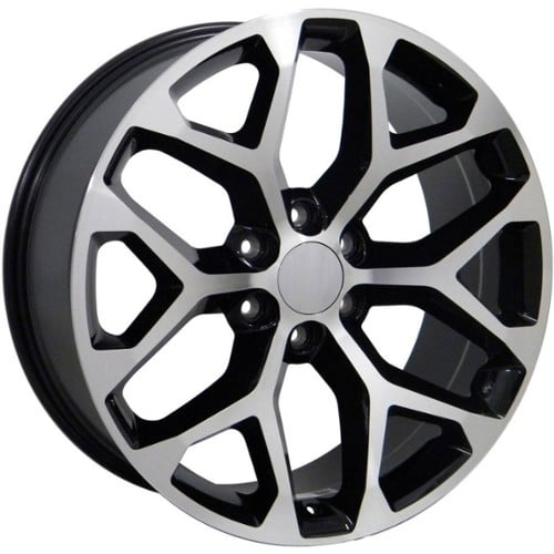 OE Replica Wheels CV98B 22x9 6x139.7 24 ET 78.1 CB Black Machined (CV98B22090655024MB)