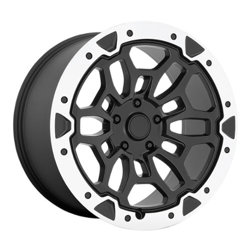 Performance Replicas PR215 20x10 6x139.7 19 ET 78.1 CB Matte Black Machined (215BM-215819)