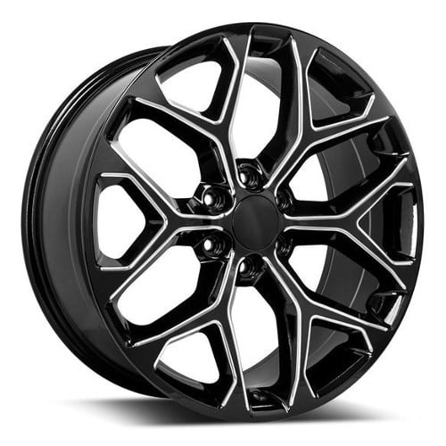 Rev OE Replica 582 22x9 6x139.7 24 ET 78.1 CB Black Milled (582M-2298324)