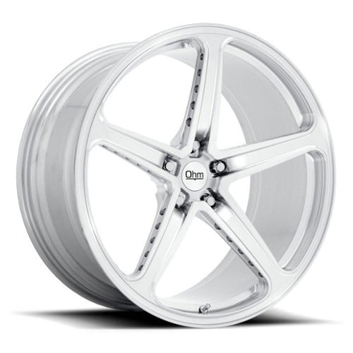 Ohm Amp Forged 21x9 5x120 25 ET 64.2 CB Silver Machined (2190AMP255120S64)