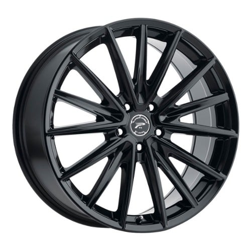 Platinum 461BK Exodus 17x8 5x110 35 ET 65.1 CB Gloss Black and Clear-Coat (461-7843BK+35)