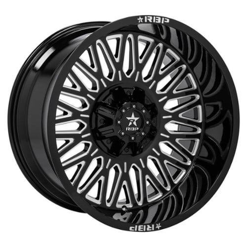 RBP Wheel 02R Tycoon 22x10 8x180 10 ET 124.1 CB Black Milled (02R-2210-78+10BG)