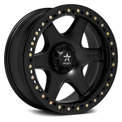 RBP Wheel 50R Cobra 14x7 4x115 13 ET 80.3 CB Black w/Black Ring (50R-1470-04+13FB)